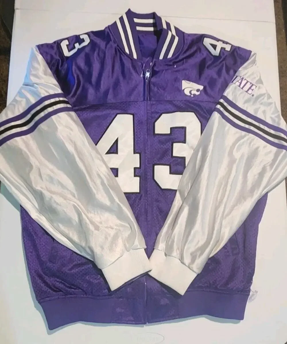 K State Wildcats Extreme Fanz Size 2XL Reversible Jacket Jersey Coat XXL